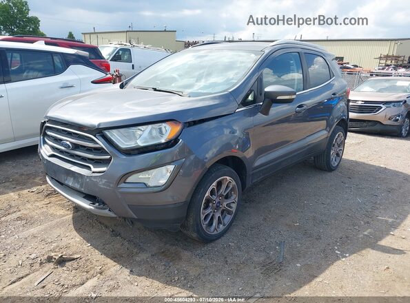 MAJ6S3KLXLC320707 2020 FORD ECOSPORT Gray Առջևի ձախ երեք քառորդ տեսարան
