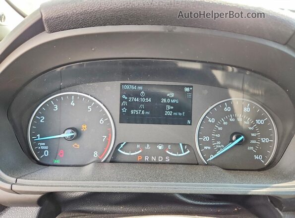 MAJ6S3KLXLC392670 2020 FORD ECOSPORT Черный Вид щитка приборов
