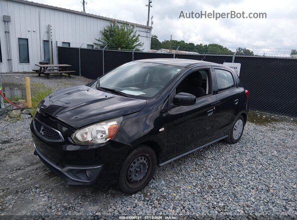 ML32A3HJ0HH000245 2017 MITSUBISHI MIRAGE Black Առջևի ձախ երեք քառորդ տեսարան