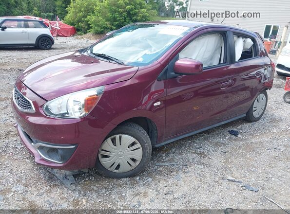 ML32A3HJ0HH016199 2017 MITSUBISHI MIRAGE Purple წინა მარცხენა ხედი სამი მეოთხედიდან