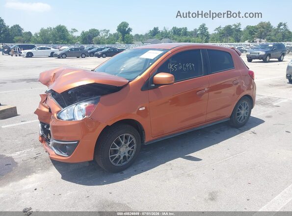 ML32A3HJ0HH019555 2017 MITSUBISHI MIRAGE Orange წინა მარცხენა ხედი სამი მეოთხედიდან