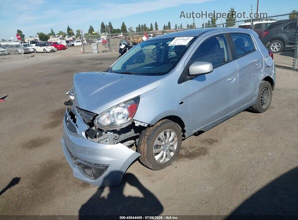 ML32A3HJ0KH014153 2019 MITSUBISHI MIRAGE Light Blue Передняя левая четверть
