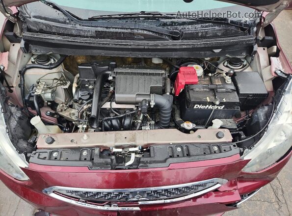 ML32A3HJ0LH007625 2020 MITSUBISHI MIRAGE Red Rear interior view