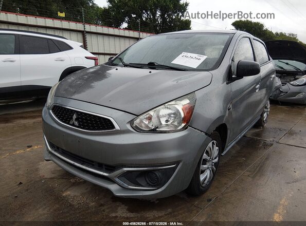 ML32A3HJ1KH013724 2019 MITSUBISHI MIRAGE Gray Առջևի ձախ երեք քառորդ տեսարան