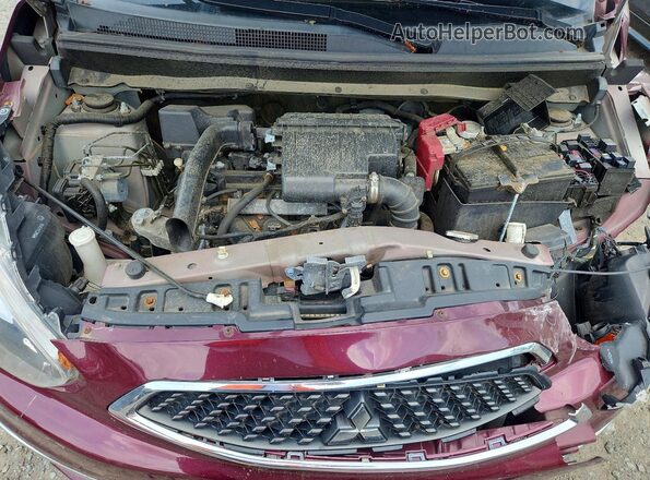 ML32A3HJ2KH012467 2019 MITSUBISHI MIRAGE Purple Widok wnętrza z tyłu