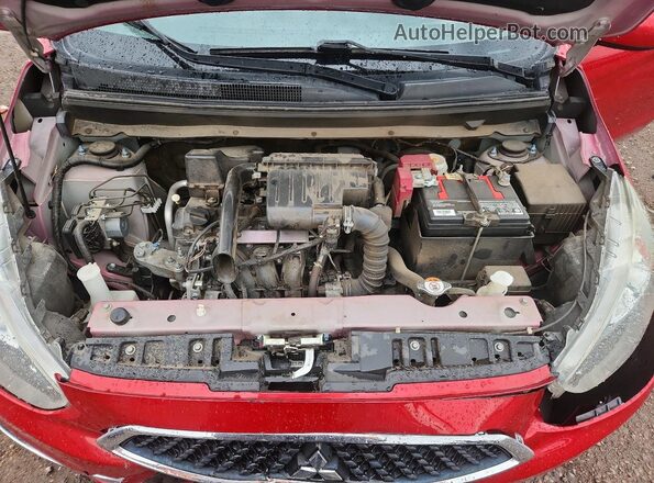 ML32A3HJ2LH003477 2020 MITSUBISHI MIRAGE Red Widok wnętrza z tyłu