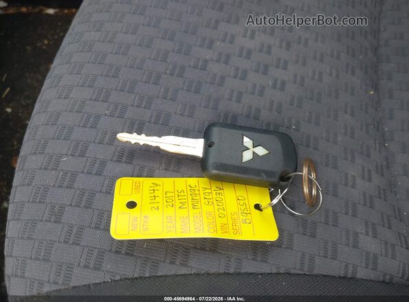 ML32A3HJ3HH020036 2017 MITSUBISHI MIRAGE Gray Vista del salpicadero