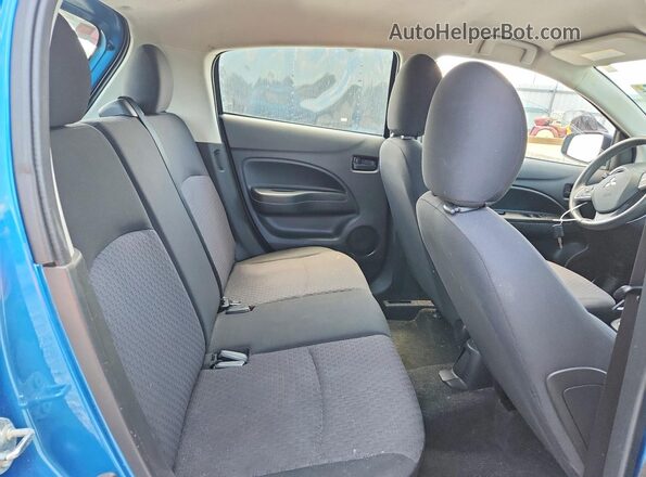 ML32A3HJ3KH014292 2019 MITSUBISHI MIRAGE Blue უკანა სავარძლების ხედი
