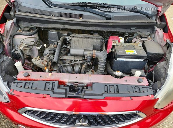 ML32A3HJ5HH011693 2017 MITSUBISHI MIRAGE Красный Вид задней части салона