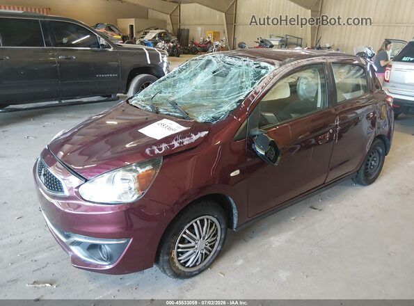 ML32A3HJ5LH005966 2020 MITSUBISHI MIRAGE Maroon Przód lewy