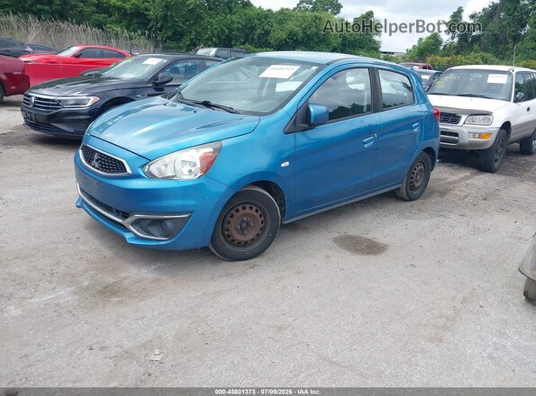 ML32A3HJ6HH011573 2017 MITSUBISHI MIRAGE Blue წინა მარცხენა ხედი სამი მეოთხედიდან