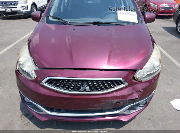 ML32A3HJ6HH013758 2017 MITSUBISHI MIRAGE Maroon Вид спереду