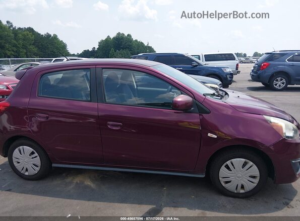 ML32A3HJ6HH013758 2017 MITSUBISHI MIRAGE Maroon Вид задньої частини салону