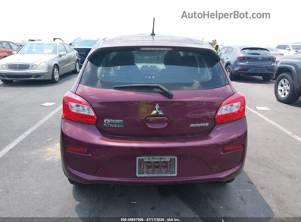 ML32A3HJ6HH013758 2017 MITSUBISHI MIRAGE Maroon 