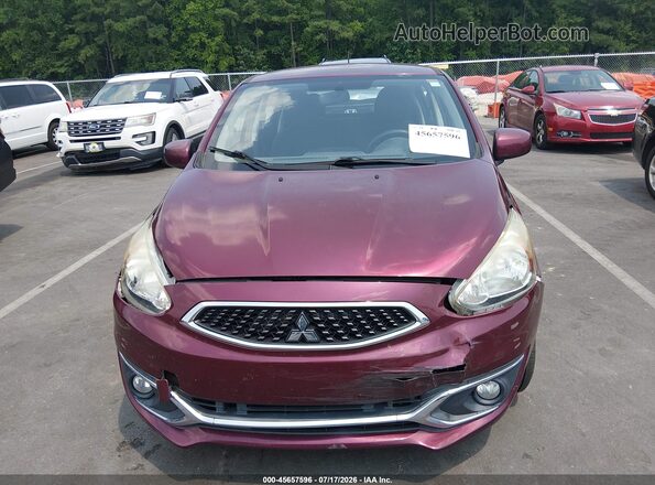 ML32A3HJ6HH013758 2017 MITSUBISHI MIRAGE Maroon Вид щитка приладів