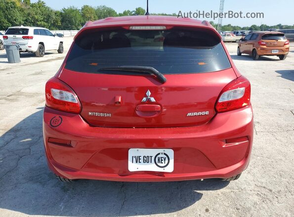 ML32A3HJ6JH003818 2018 MITSUBISHI MIRAGE Красный Вид сзади