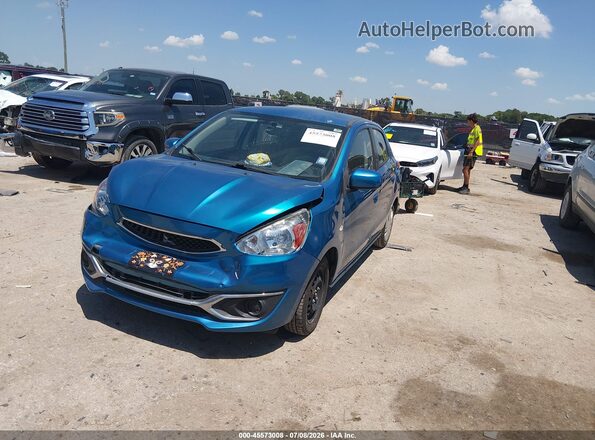 ML32A3HJ7LH003183 2020 MITSUBISHI MIRAGE Blue წინა მარცხენა ხედი სამი მეოთხედიდან