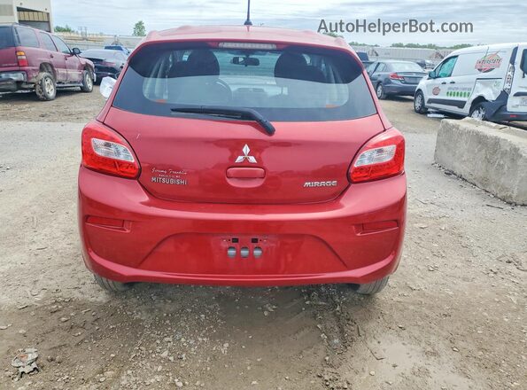 ML32A3HJ9HH007663 2017 MITSUBISHI MIRAGE Красный Вид сзади