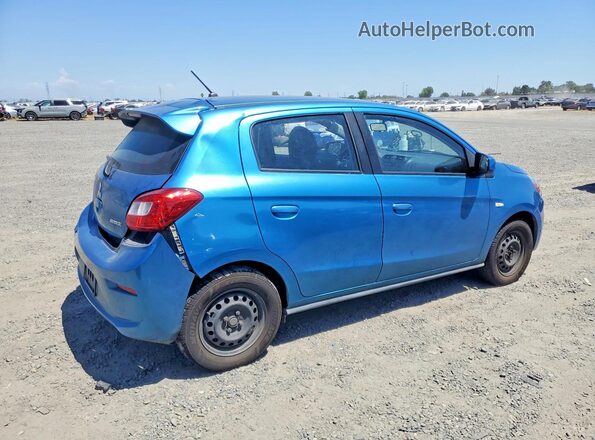 ML32A3HJ9HH020316 2017 MITSUBISHI MIRAGE Blue Задня права чверть