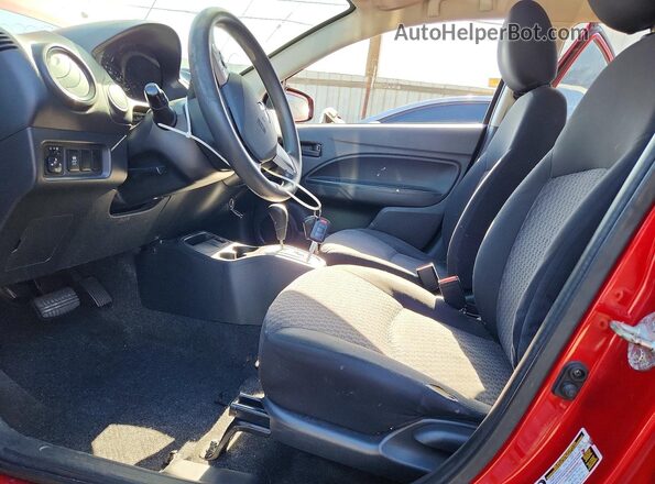 ML32A3HJ9JH002775 2018 MITSUBISHI MIRAGE Red წინა სალონის ხედი
