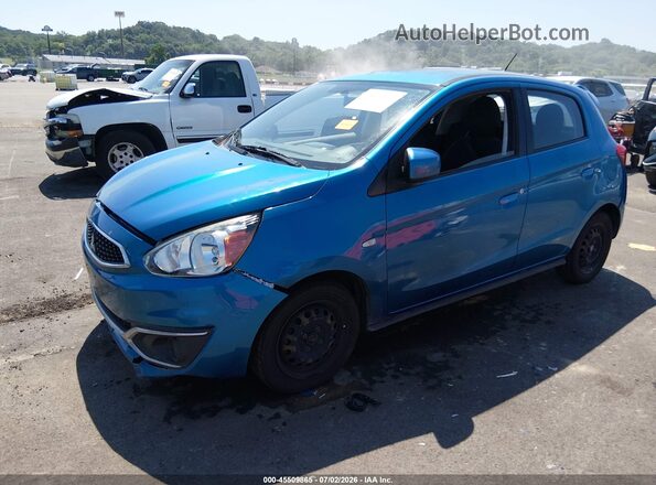 ML32A3HJ9JH009502 2018 MITSUBISHI MIRAGE Blue Передня ліва чверть