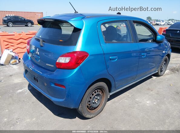 ML32A3HJ9JH009502 2018 MITSUBISHI MIRAGE Blue Задня права чверть