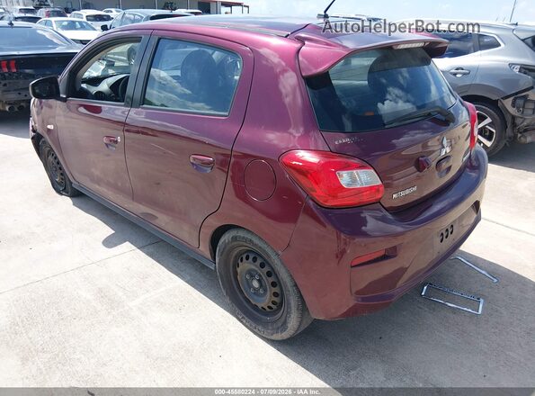 ML32A3HJXKH008828 2019 MITSUBISHI MIRAGE Burgundy Հետևի ձախ