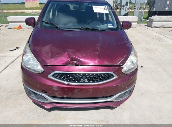ML32A3HJXKH008828 2019 MITSUBISHI MIRAGE Burgundy Դիմացի տեսք