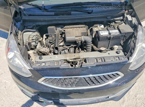 ML32A3HJXLH009933 2020 MITSUBISHI MIRAGE Black Widok wnętrza z tyłu