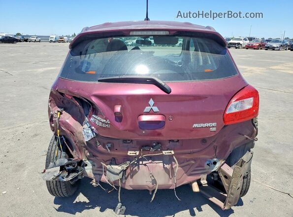 ML32A4HJ5HH020822 2017 MITSUBISHI MIRAGE Maroon Vista trasera