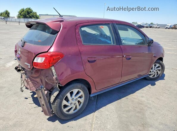 ML32A4HJ5HH020822 2017 MITSUBISHI MIRAGE Maroon Trasero derecho