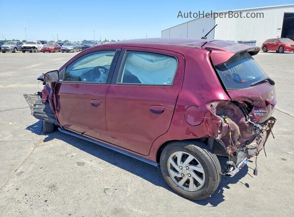 ML32A4HJ5HH020822 2017 MITSUBISHI MIRAGE Maroon Trasero izquierdo