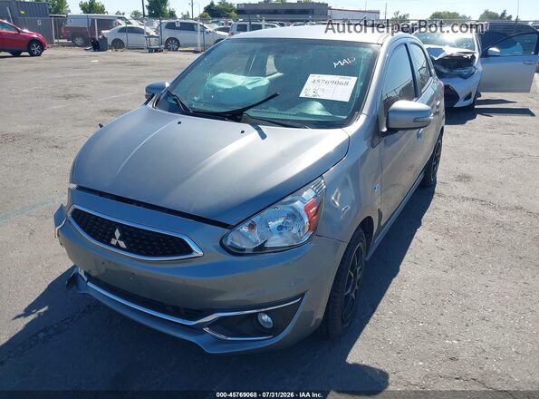ML32A4HJ8HH016974 2017 MITSUBISHI MIRAGE Gray Առջևի ձախ երեք քառորդ տեսարան