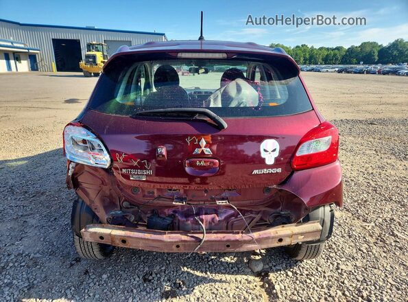 ML32A5HJ2KH015929 2019 MITSUBISHI MIRAGE Maroon Widok z tyłu