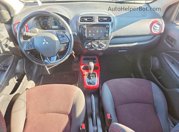 ML32A5HJ2KH015929 2019 MITSUBISHI MIRAGE Maroon Widok deski rozdzielczej