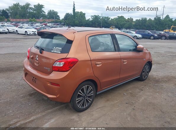 ML32A5HJ7HH016504 2017 MITSUBISHI MIRAGE Orange Задня права чверть