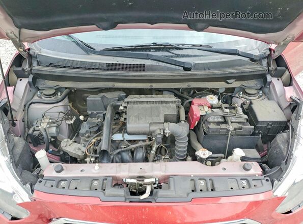 ML32A5HJ9KH006368 2019 MITSUBISHI MIRAGE Burgundy Widok wnętrza z tyłu