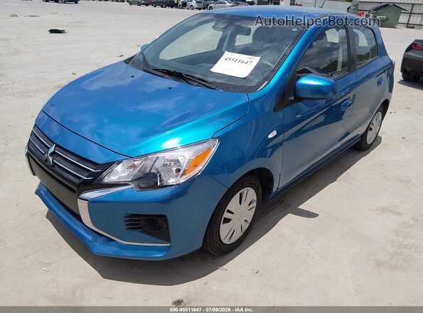 ML32AUHJ0RH009082 2024 MITSUBISHI MIRAGE Blue Առջևի ձախ երեք քառորդ տեսարան