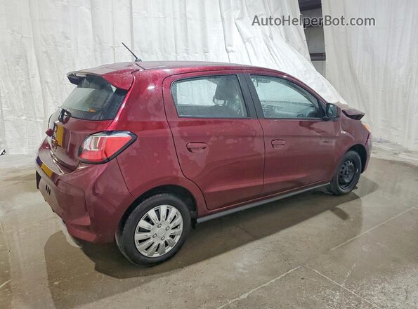 ML32AUHJ0RH013102 2024 MITSUBISHI MIRAGE Burgundy Задня права чверть