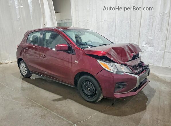 ML32AUHJ0RH013102 2024 MITSUBISHI MIRAGE Burgundy Передня права чверть