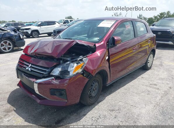 ML32AUHJ0RH017957 2024 MITSUBISHI MIRAGE Red Առջևի ձախ երեք քառորդ տեսարան