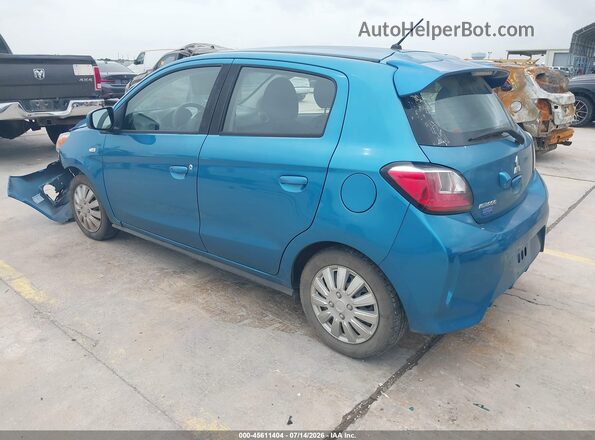 ML32AUHJ1MH005857 2021 MITSUBISHI MIRAGE Синий Задняя левая четверть