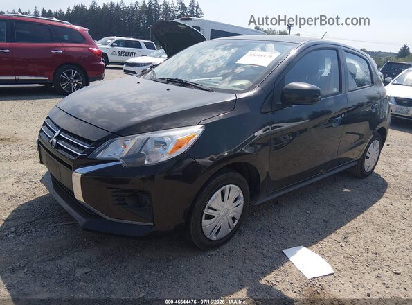 ML32AUHJ1MH012906 2021 MITSUBISHI MIRAGE Black Vista tres cuartos delantera izquierda