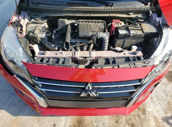 ML32AUHJ1NH001132 2022 MITSUBISHI MIRAGE Red Rear interior view
