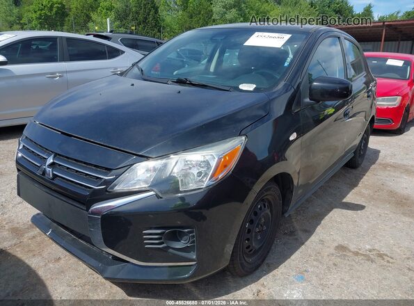 ML32AUHJ2MH010338 2021 MITSUBISHI MIRAGE Черный Передняя левая четверть