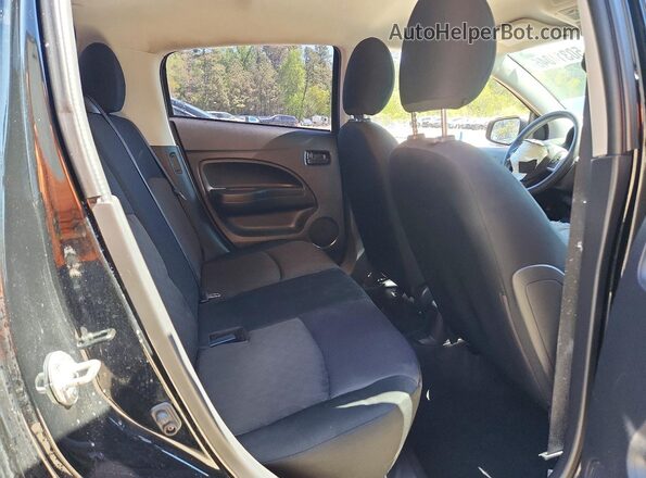 ML32AUHJ2MH012459 2021 MITSUBISHI MIRAGE Black Vista de los asientos traseros