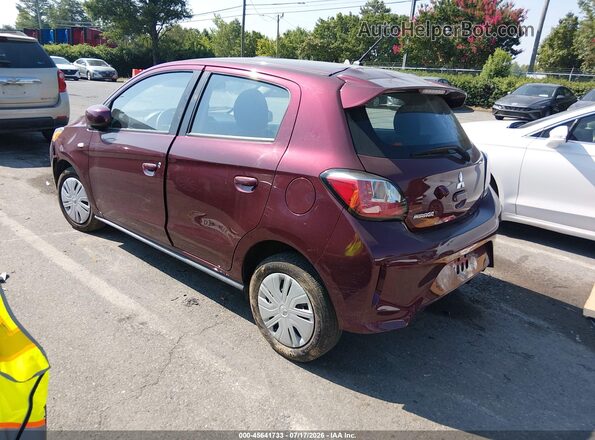 ML32AUHJ2RH017586 2024 MITSUBISHI MIRAGE Бордовый Задняя левая четверть