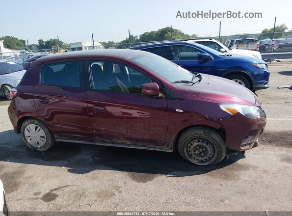 ML32AUHJ2RH017586 2024 MITSUBISHI MIRAGE Бордовый Вид задней части салона