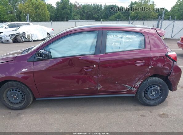 ML32AUHJ2RH018656 2024 MITSUBISHI MIRAGE Maroon Вид спереду