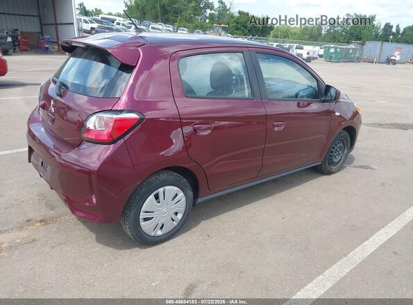 ML32AUHJ2RH018656 2024 MITSUBISHI MIRAGE Maroon Задня права чверть